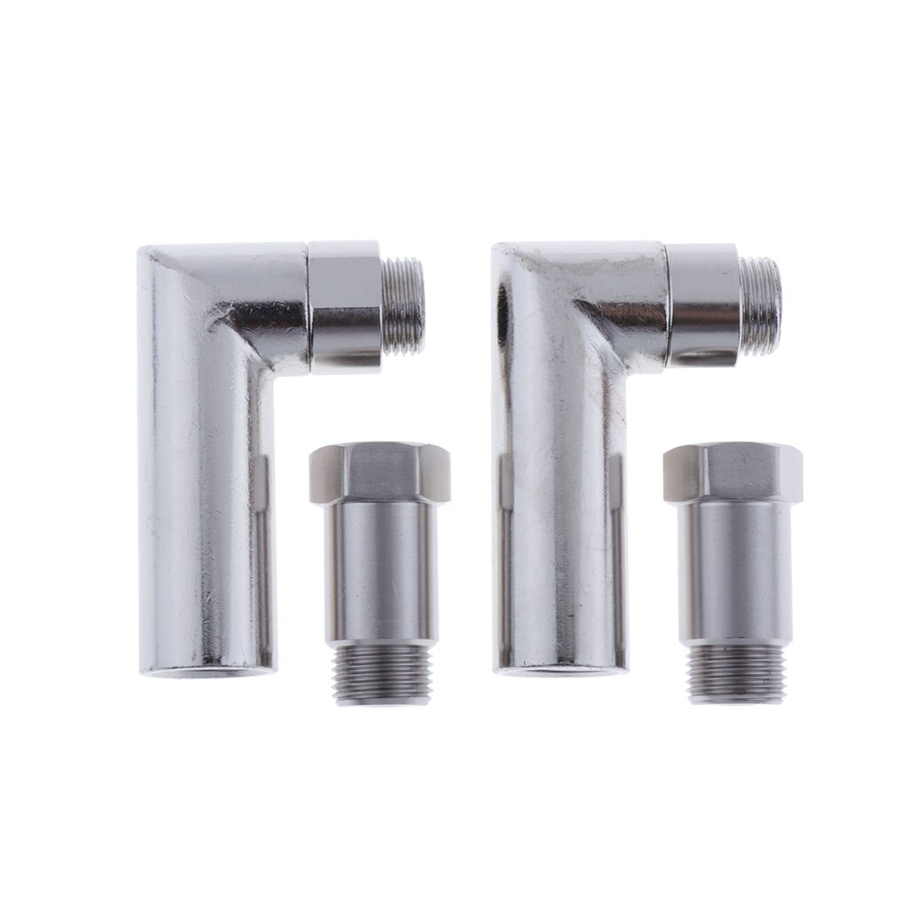 2pcs Oxygen Sensor Angled Adapter Extender Bung Adaptor Extension O2 Spacer