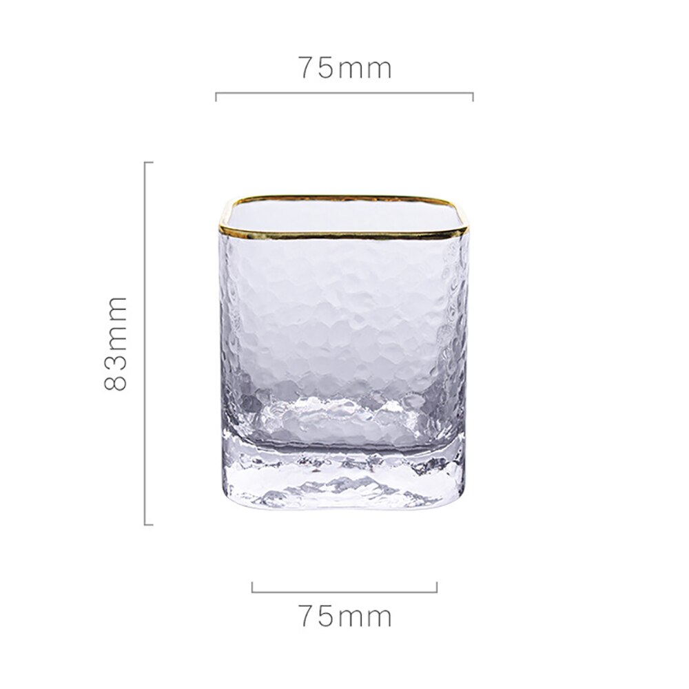 Firkantet phnom penh gammelt glas morgenmad kop miljøvenlig juice kop gennemsigtig te cocktail drik mælk kaffeglas: Stil a