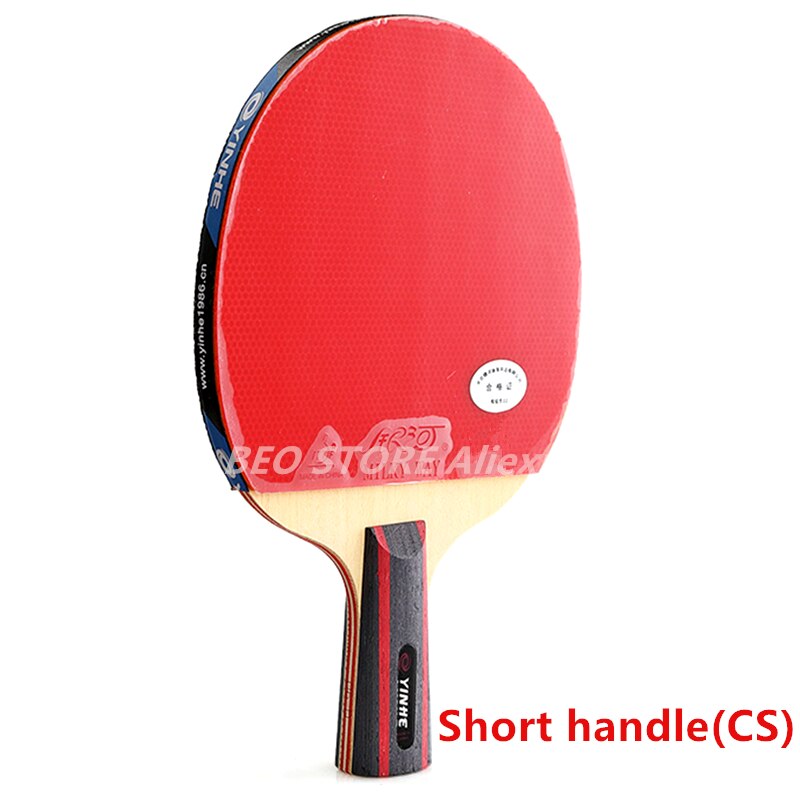 Yinhe 6-Ster Racket Galaxy Rondom Originele Yinhe Tafeltennis Rackets Ping Pong Bat: Short handle CS