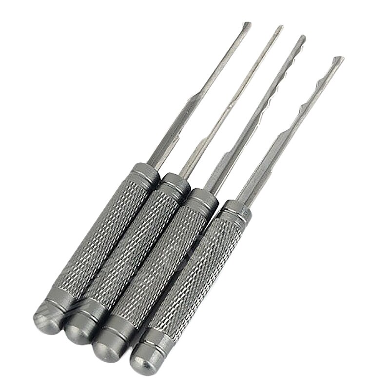 6-In-1 Universal Handy Lock Picks Set Key Extractor Set- Grey