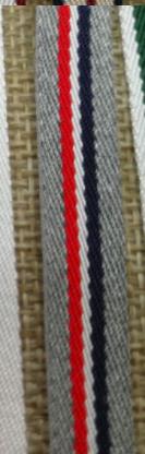 10mm 20mm 2 meter længde grå rød grosgrain bånd trykt stribe bånd diy håndlavede tøj tasker tilbehør materiale: 20mm