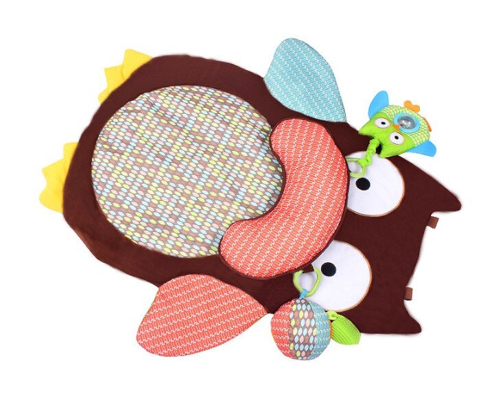 Tapis d&#39;activités pour bébé, tapis de jeu pour ramper, animaux doux, hibou, jeu pour chambre d&#39;enfants, sécurité, jouets éducatifs précoces
