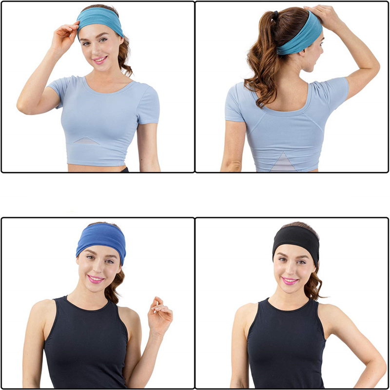 Diadema para mujer, turbante, bandas elásticas para el cabello de Color sólido, diadema para Yoga, aro para el cabello de maquillaje a la , diadema vintage, accesorios para el cabello