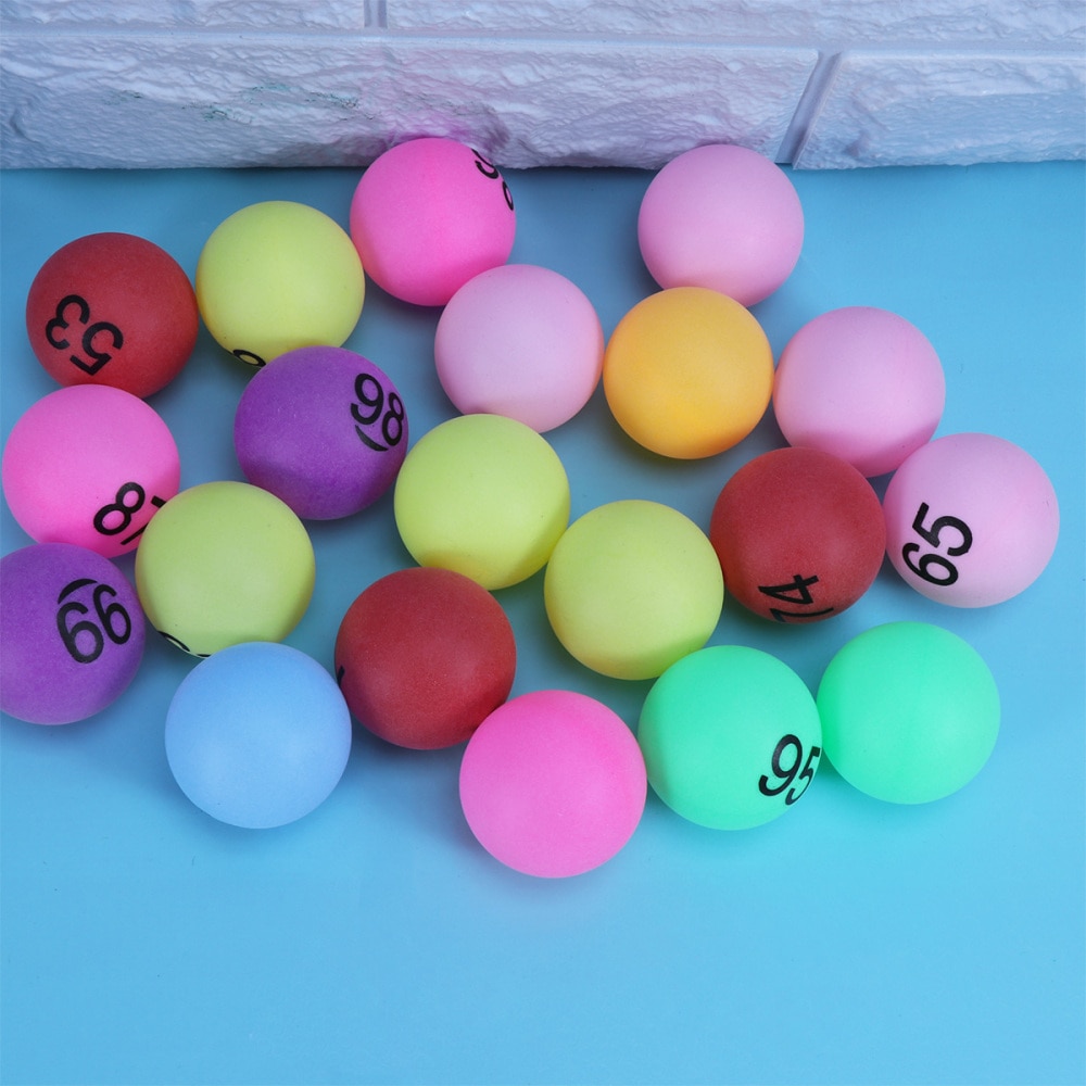 150pcs Lottery Balls Colored Number Balls For Game Party Decoration (Number 1-150)