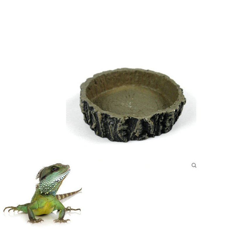 Reptile Water Dish Food Tray Bowl Pool Amphibians Tortoise Snake Lizard: Type3