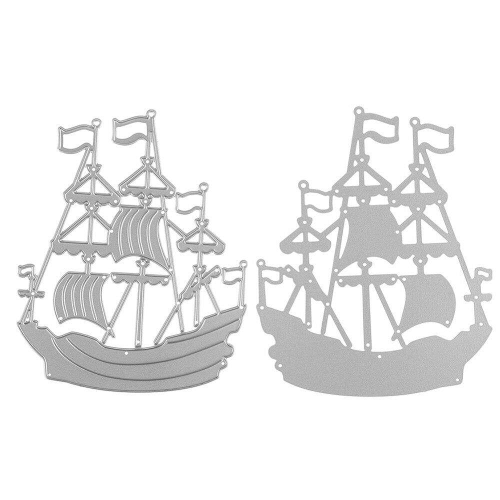 Metaal knutselen oceaan zeilboot papier stansen stansen voor scrapbooking diy valentijnsdag bruiloft jaar wenskaarten