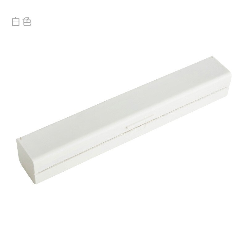 Papel de aluminio de cocina y Film transparente dispensador envoltura de plástico soporte plástico de almacenamiento de dispensadores de 3 colores: White