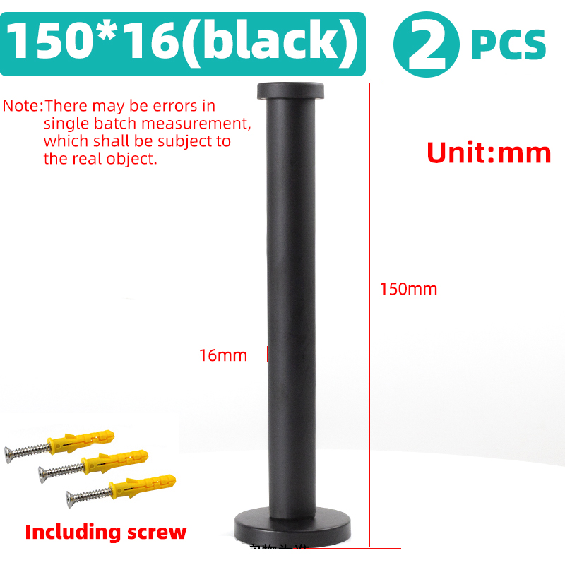 Robe Haak Muur Haak Handdoek Haak Voor Badkamer Rvs Kapstok Roestvrij Haak Hanger Voor Keuken Hardware: 150-16(black)
