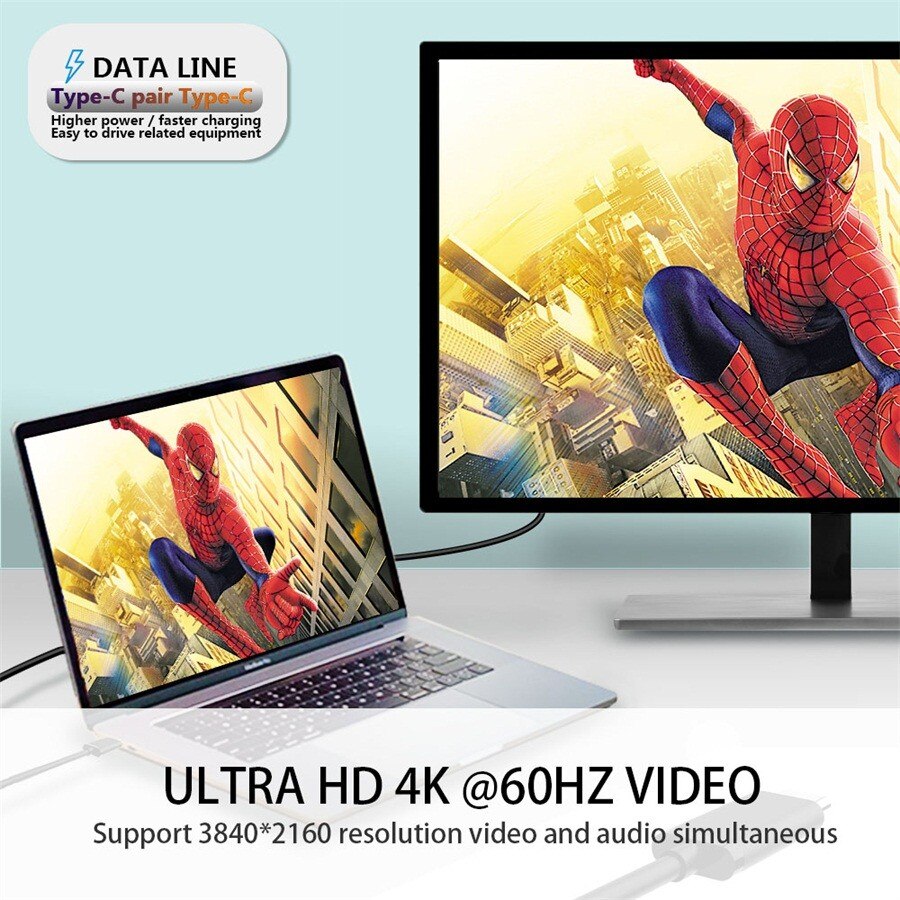 5A 100W Usb 3.1 Gen 2 Type C Kabel 10Gbps Usbc Verlengkabel Data Snel Opladen Kabel Extender koord Voor Xiaomi Redmi Hub 4K Hd