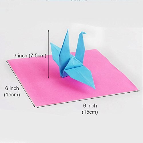 Origami Papier 50 Levendige Kleuren Dubbelzijdig 200 Lakens Premium 15Cm X 15Cm Voor Arts En ambachten Projecten-Dezelfde Kleur Zowel S