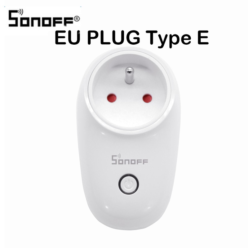 For Sonoff S26 Basic WiFi Smart Socket AU/CN/EU/UK/US Wireless Plug Smart Home Switch Power Sockets Work With Alexa Google Home: Sonoff S26 EU Type E