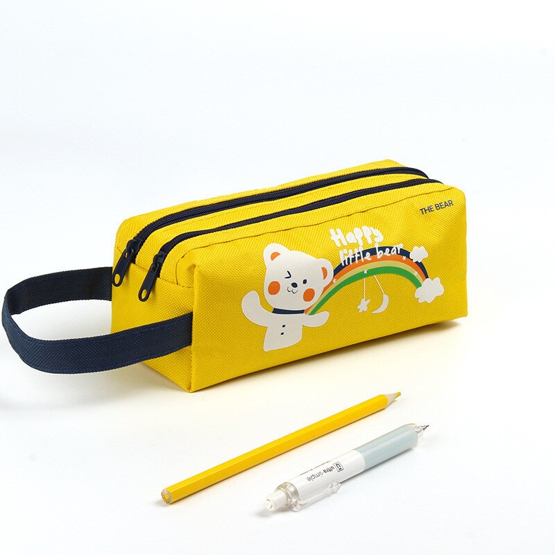 Large Capacity Pencil Case School Students Stationery Pen Storage Bag Supplies Pen Box Pencil Cases Office Stationary Supplies: D3