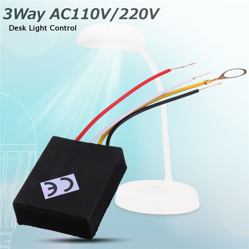 10-Pack 3-Way Touch Sensor Lamp Switch – AC120V/240V – Table Lamp Dimmer Control