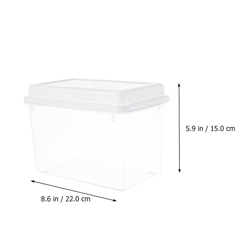 1 Pc Lebensmittel Brot Lagerung Kasten transparent Obst Lagerung Kasten Mit Deckel Kasten Kühlschrank Kasten transparent Toast Obst Nahrungsmittel Kasten