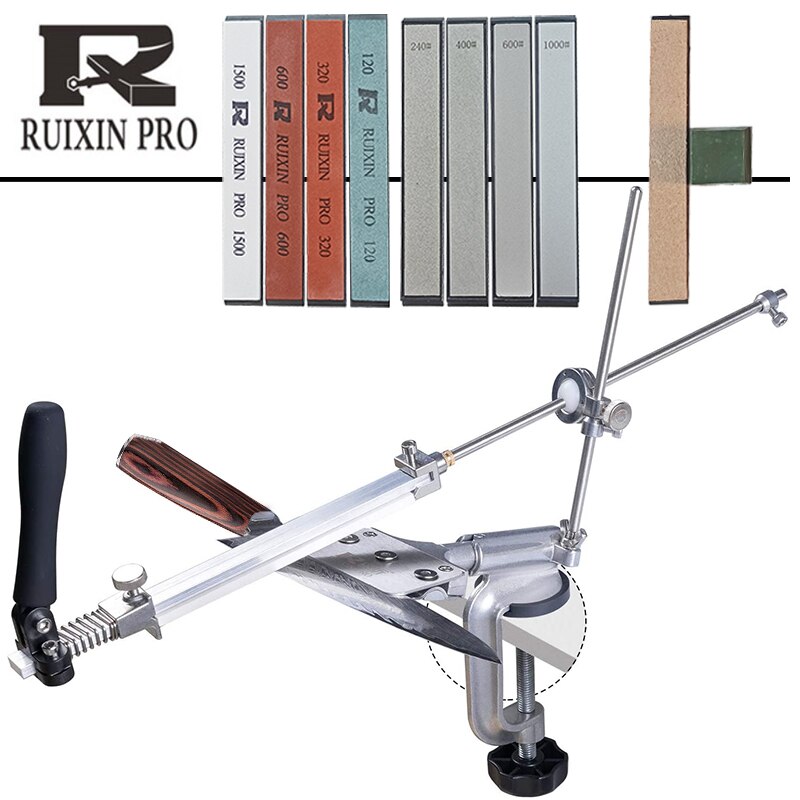 Ruixin Professionele Keuken Messenslijper Slijpsteen Bijgewerkte Multifunctionele Vaste Hoek Slijpen Systeem Apex Rand Honen Gereedschap