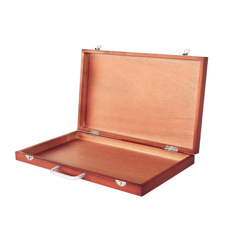 Caja de caballete para pintura, caja de caballete de madera para mesa de artista, caja de dibujo portátil, suministros de arte, 37,5x26,5 cm 1 Uds.