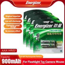 Energizer 1.2V 900mAh Ni-MH AAA Rechargeable Battery For Flashlight Mouse Camera Toy NIMH AAA 3A PreCharged Bateria Baterias