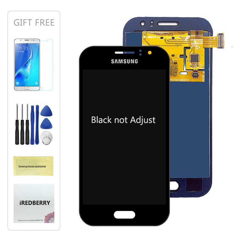 LCD Screen Display for Samsung Galaxy J1 Ace J111F J111M J111FN - 4.3 Inch TFT Digitizer Assembly: Black not Adjust