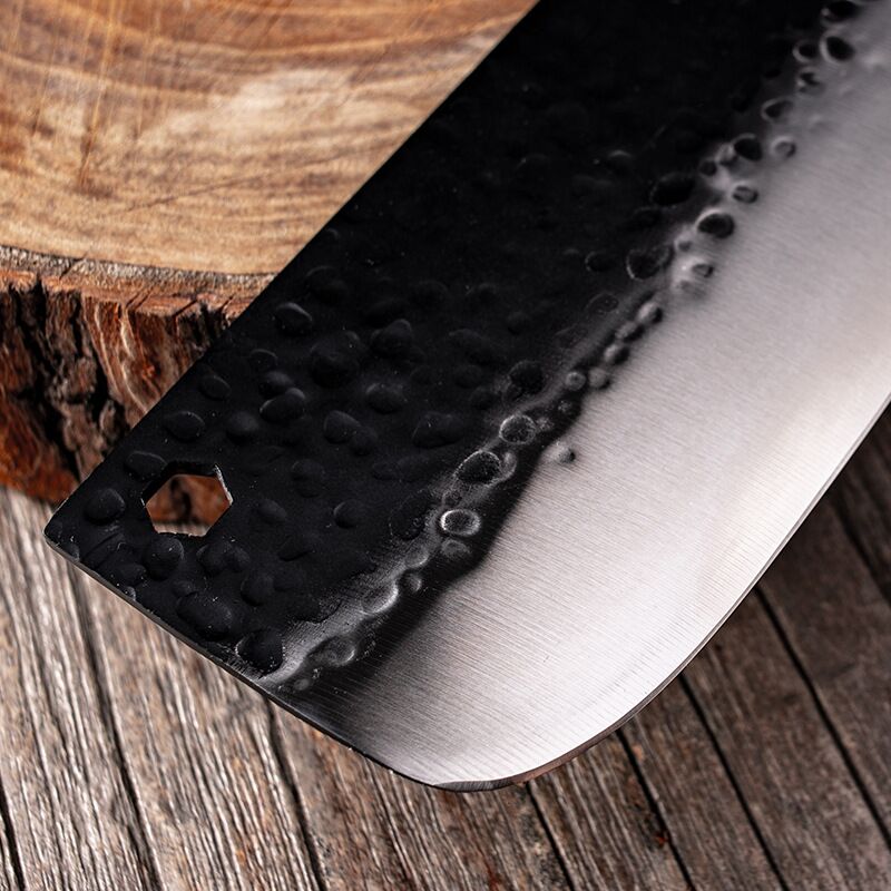 Traditional Handmade Forged Kitchen Knife Hammer Stainless Steel Chef's Chopper Cooking Knives Nakiri Meat Slicer Butcher Knife