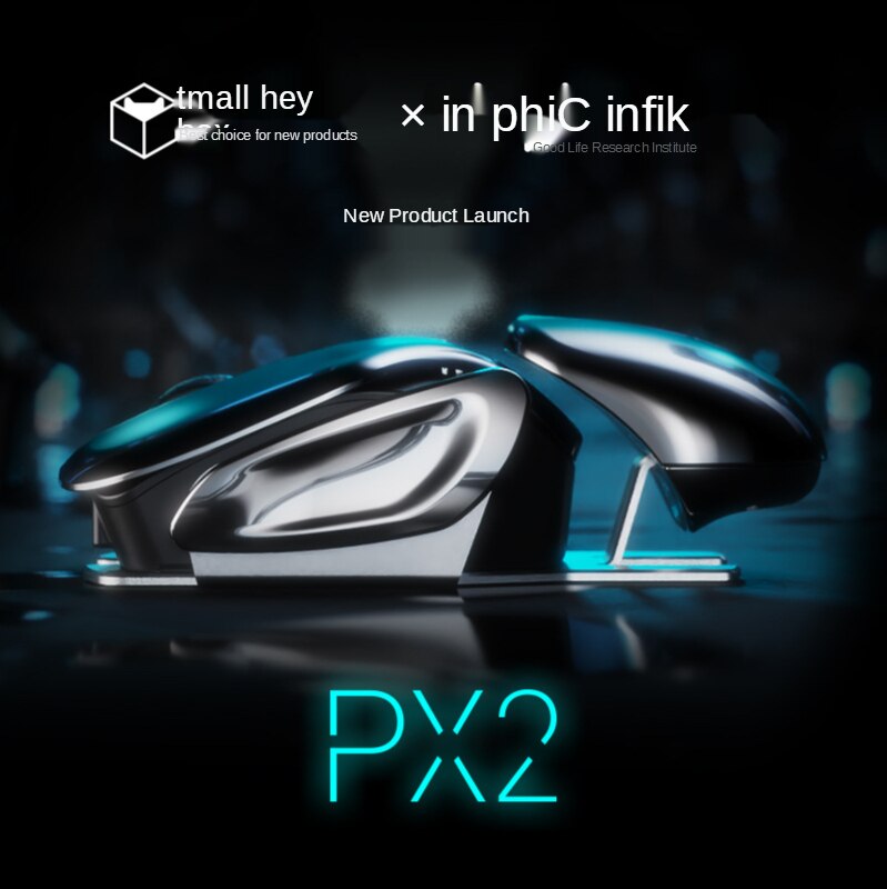 PX2 Metal 2.4G ricaricabile Wireless Mute 1600DPI Mouse 6 pulsanti per PC Laptop Computer Gaming Office Home Mouse impermeabile
