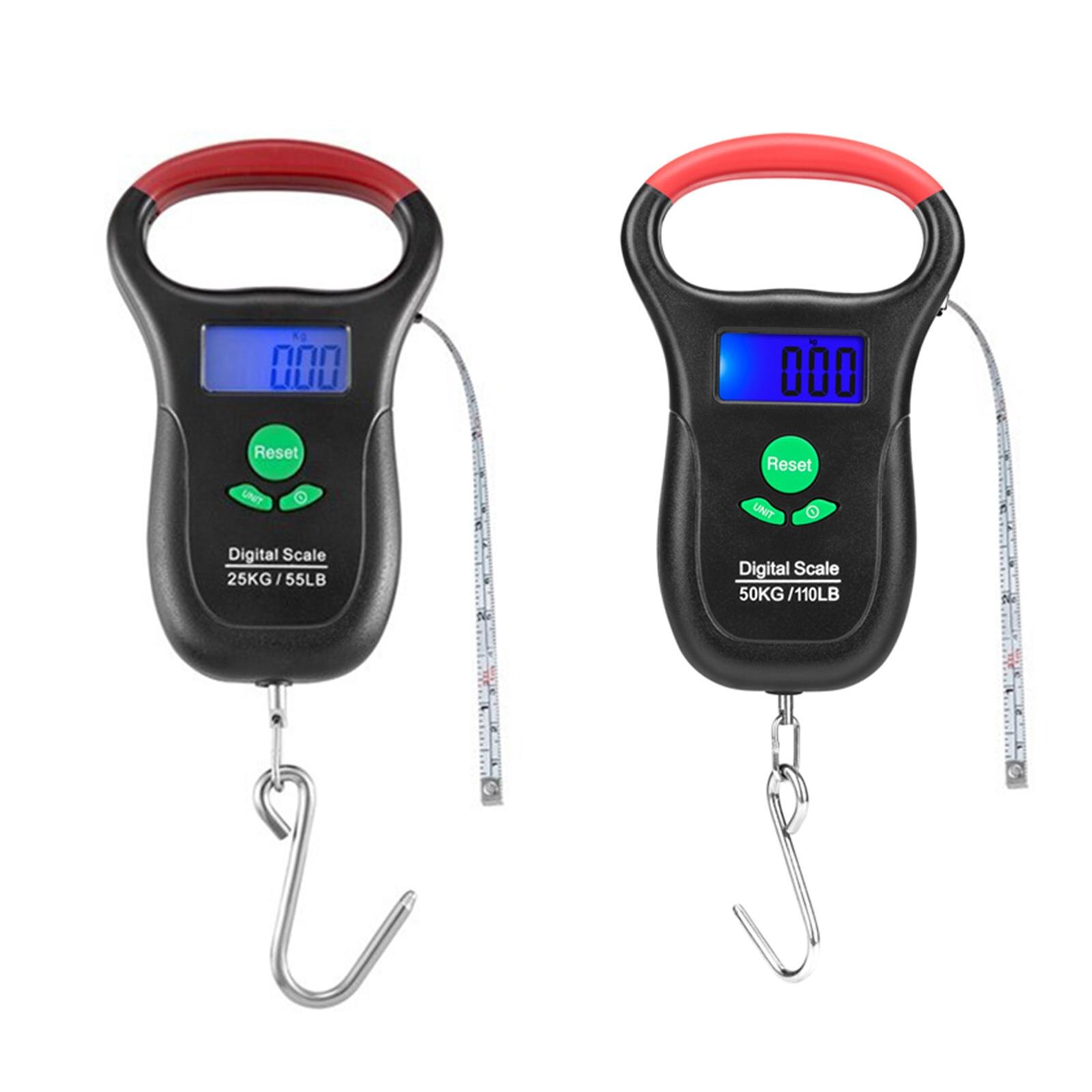LCD Fishing Digital Scale Electronic Bag Luggage Weight with Tape Measure