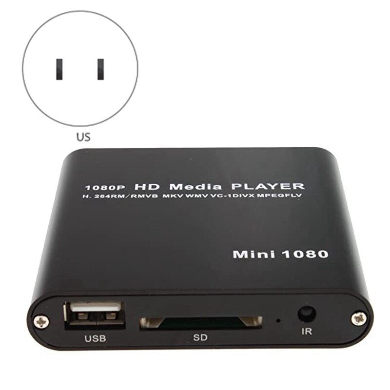 1080P Multimedia Player Mini MMC Home o Full HD 1080P Multimedia Player TV Box with Remote Control