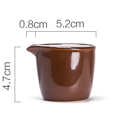 Jarra cerámica para leche japonesa, jarra de condimentos, suministros de cocina casera, vajilla, utensilios de condimentos: C