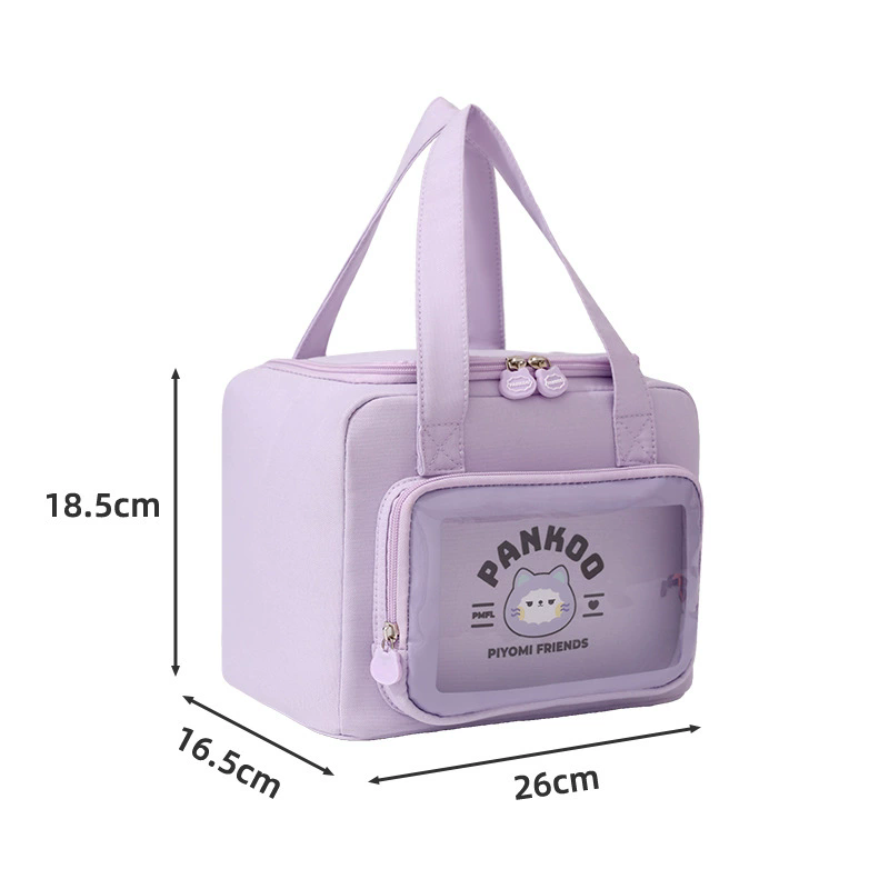 Sztruksowa torba na lunch Izolacja termiczna Pudełko na drugie śniadanie Torebka do przechowywania Wielofunkcyjna torba termoizolacyjna dla dzieci Piknik FoodPouch