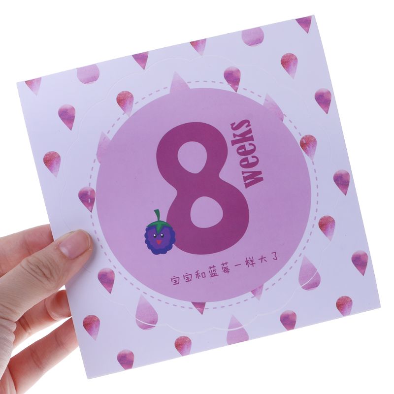 14 14 Pcs/Set Month Sticker Pregnant Women Photography Monthly Adhesive Stickers Landmark Floral Coming Soon Belly Clothing