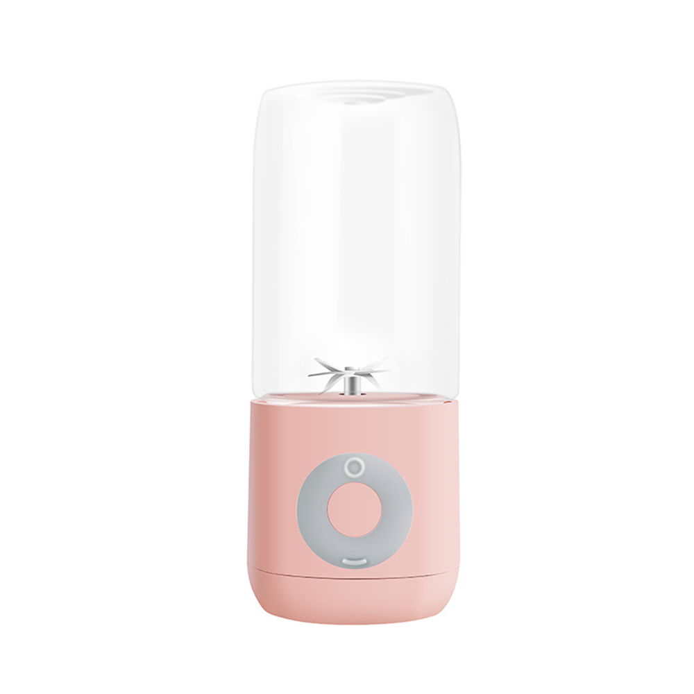500mL Juicer Blender Fruit Squeezer 1pcs Mini Portable Squeeze Bottle Six Blades Smoothies Shakes Maker for Kitchen Tools: Pink