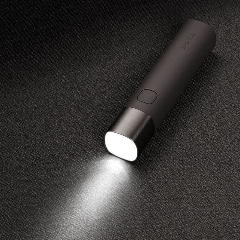 Solove Powerbank X3 USB ricaricabile luminosità EDC torcia 3000mAh Power Bank Mini torcia portatile a LED per bici