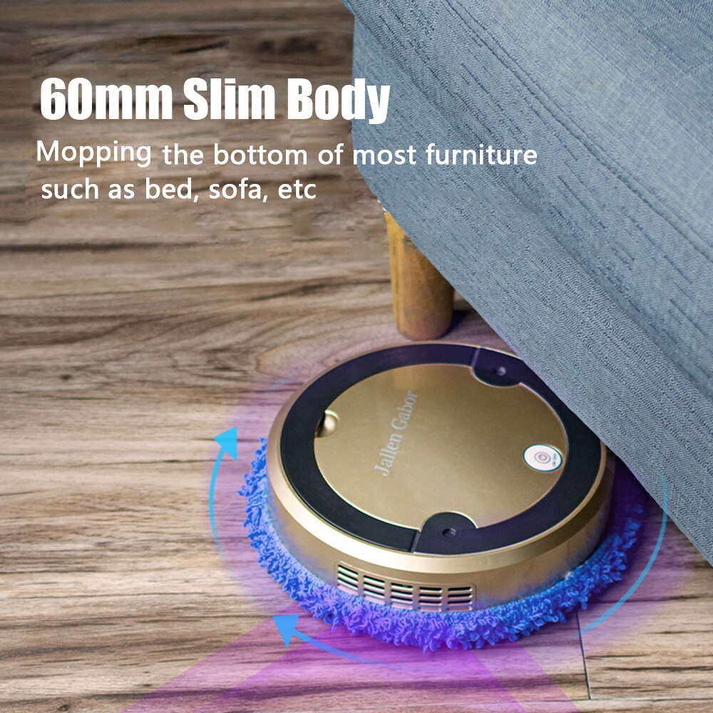 Robot Cleaner Spray Type Humidifying UV Light Sterilizing Wet & Dry Mopping Automatic Cleaning Anti-crash 2400mAh Robots Cleaner