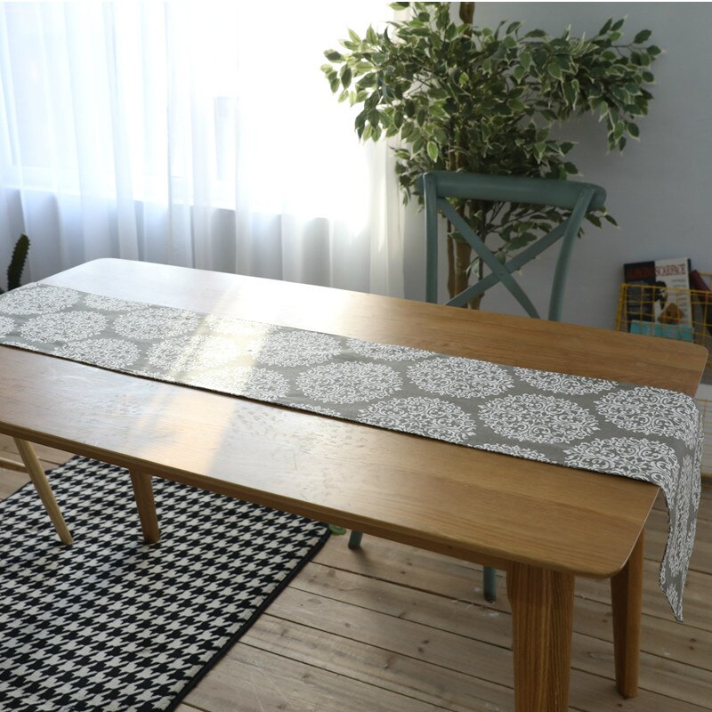 ViaElayu Tafelloper modern zwart en wit strepen tafelloper keuken linnen wasbaar winter lente tafelloper modern slaapkamer tafelkleed 40 x 140 cm