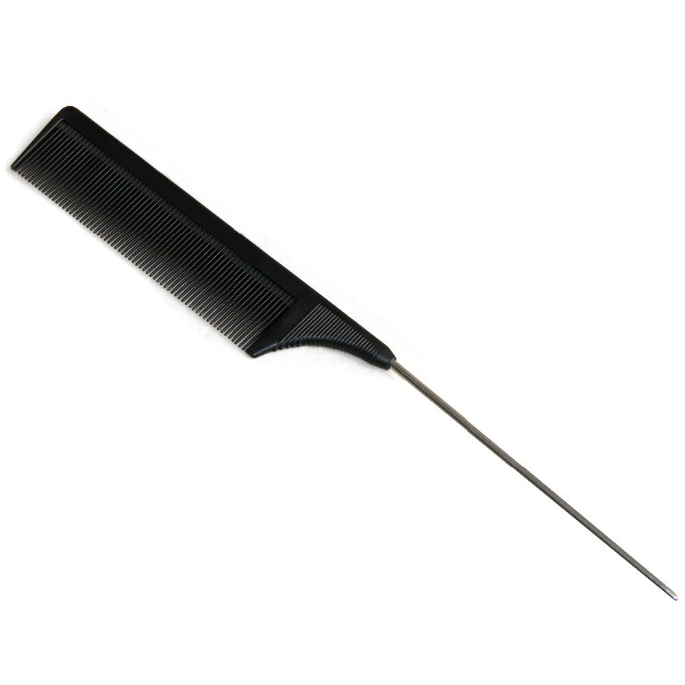 Peine de cola de Metal, cepillo resistente al calor, peines de peluquería para estilismo, extensión de cabello, peluca