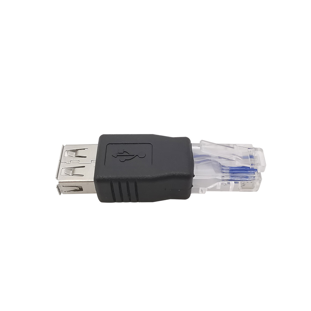 1/2/5 Stück RJ45 auf USB A Laptop LAN Netzwerkkabel Adapter Buchse auf Stecker Ethernet Konverter Stecker USB 2.0 AF-Anschluss