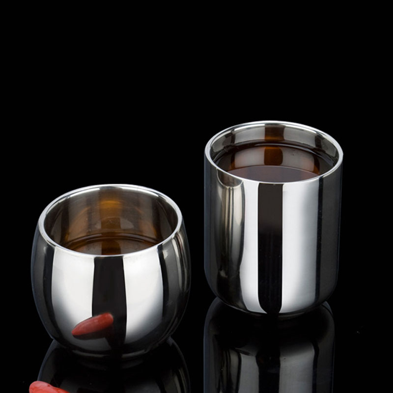 Stainless Steel Water Cups Double Layer Insulated Tea Cup Multifunctional Anti-scald Beer Cup Tumbler