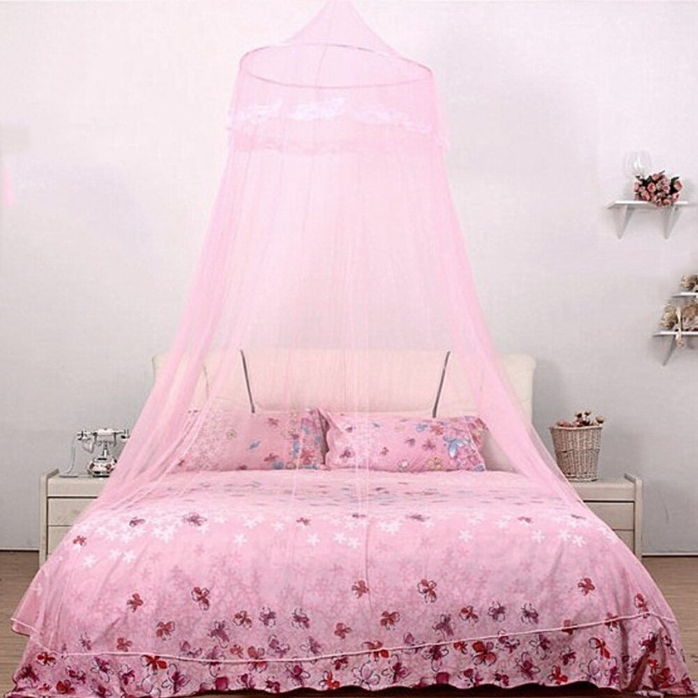 Princess Dome Bed Tent Polyester Hanging Anti Mosquito Net Girls Bedroom Sleeping Accessories Voile Garden Camping