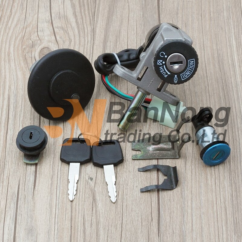 Chinese scooter GY6 parts Scooter Motorcycle Lock sets ignition key for T-Falcon B08 B09 B10 Chinese scooter