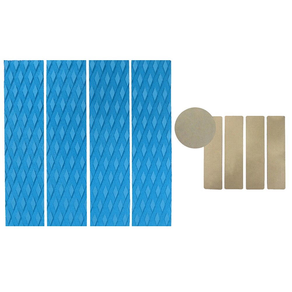 3pcs EVA Rectangle Water Sports Soft For Surfboard Deck Surfing Mat Multifunction Long Non Slip Heavy Duty Elastic Traction Pad