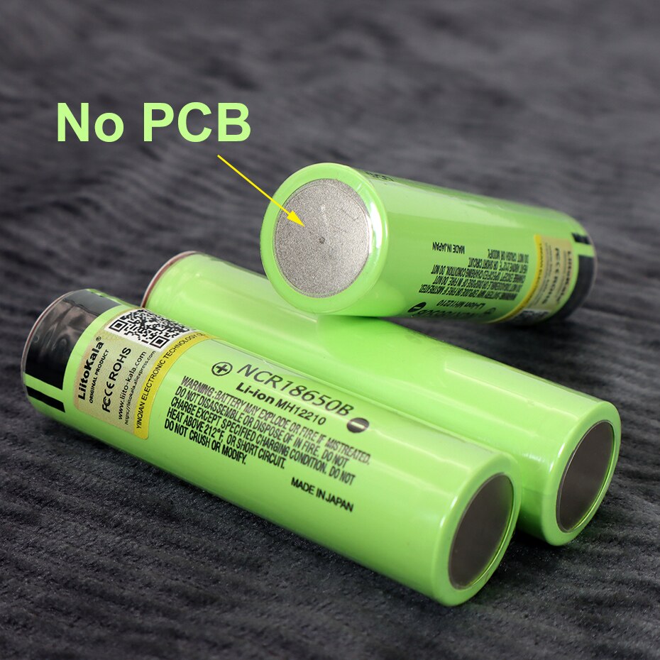 1-20PCS Liitokala original NCR18650B 3.7V 3400mAh 18650 rechargeable lithium battery for flashlight battery Bonus cap