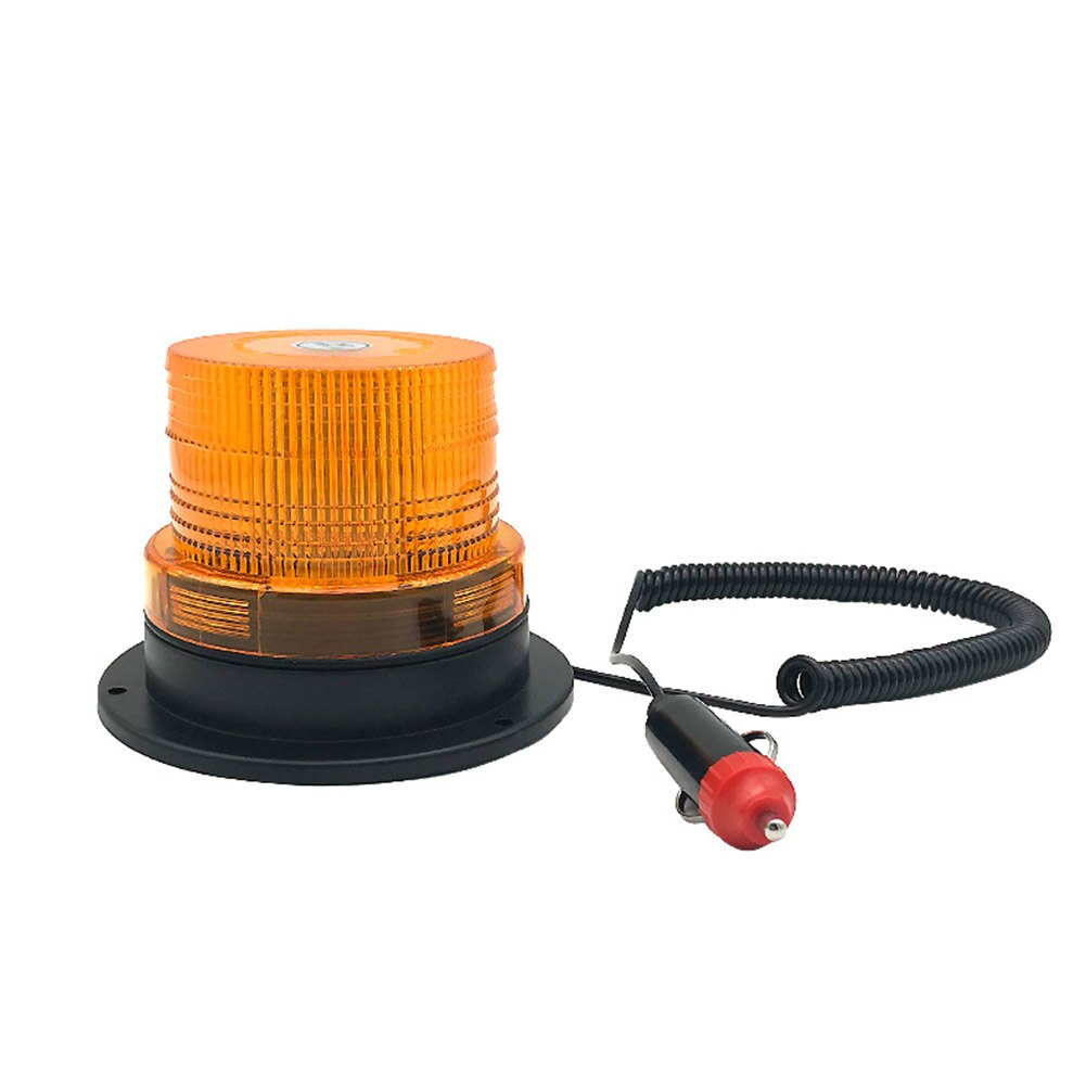 Luz LED estroboscópica de emergencia para coche y camión, lámpara de faro con montaje magnético, 12V/24V: yellow light
