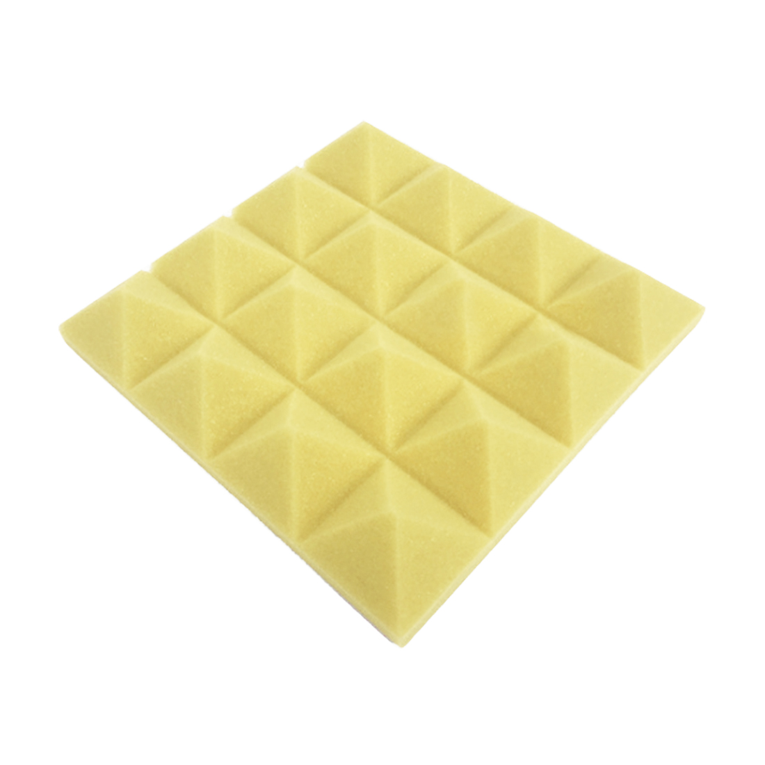 25x25CM Soundproofing Acoustic Studio Absorbing Wedge Foam Tiles Wall Panels Suitable For Sound Studio Acoustic Foam Panel: yellow