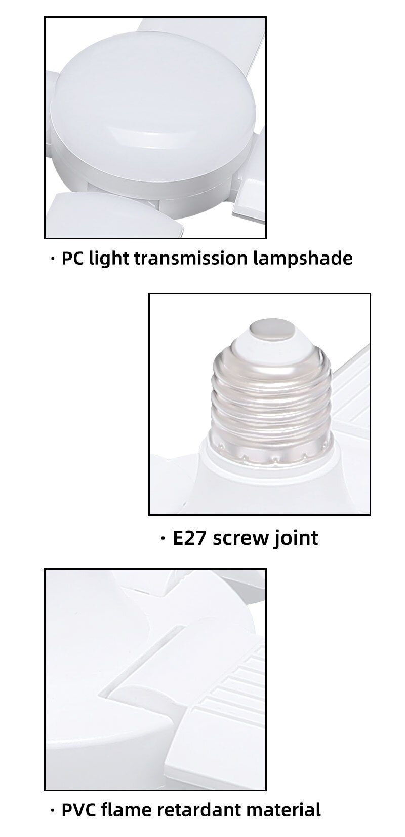 E27 60w led garage verkstad arbetslampa hem 6000lm lager verkstad källare verkstad ljus källarljus