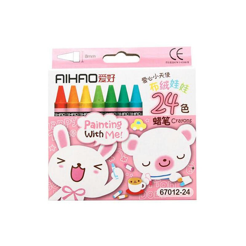 12 colors/set Painting Wax Caryon Oil Pencil Students Children's Birthday School Stationery Non-toxic Graffiti Pen