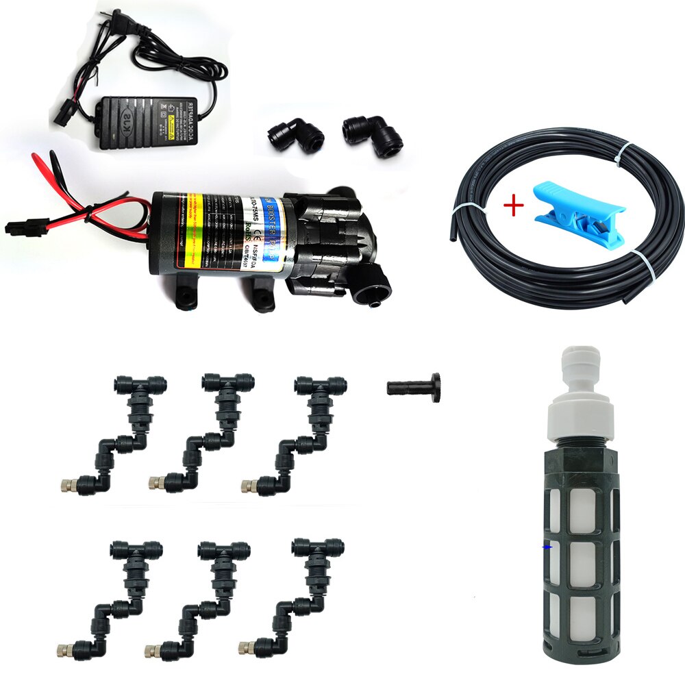 Sistema di nebulizzazione per rettili terrario signore per camaleonte tartaruga lucertola umidificatore foresta pluviale serbatoio spray sistema di irrigazione interna: uno testa System