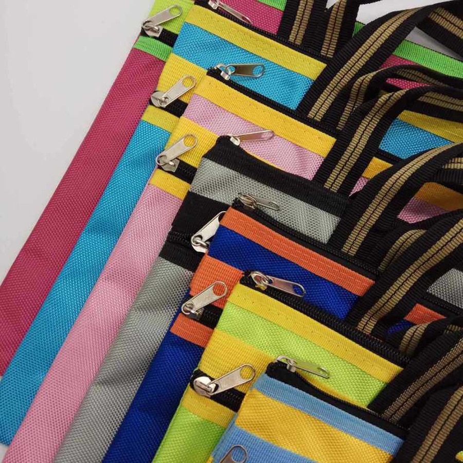 Sac de Document d'affaires A4 fourre-tout fichier dossier classement sacs de réunion côté fermeture éclair poche bureau Oxford tissu ordinateur portable sacs