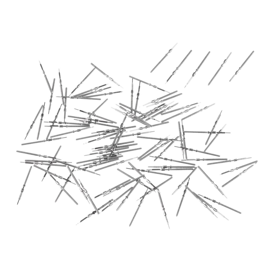 100Pcs Generic Replacement Parts Watch Winding Stem for Different Watches: 46945