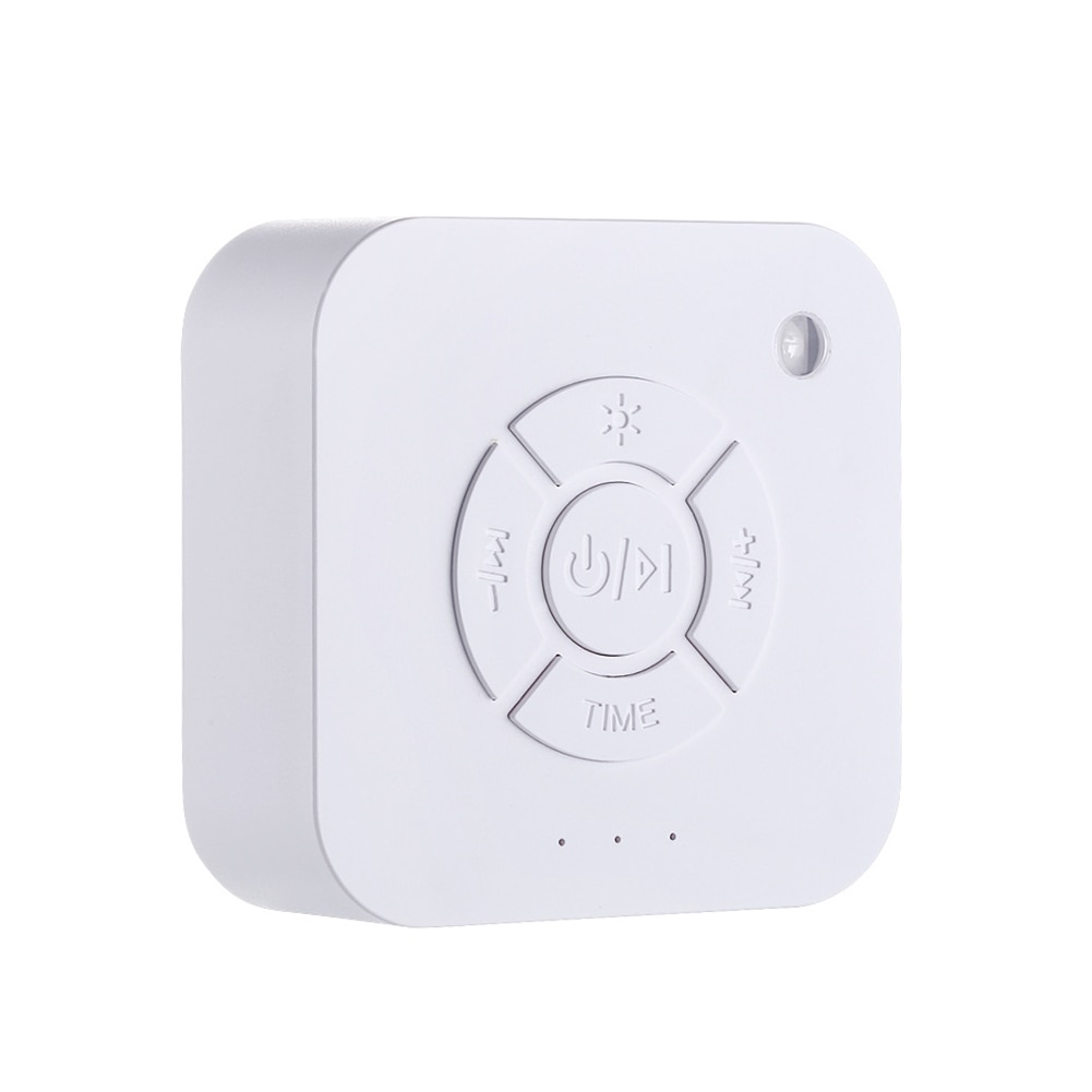 Led Breathing Light Timer Relaxing Sounds Sleep Machine Mini USB Charging Insomniac Music Aid White Noise Baby Home Adults