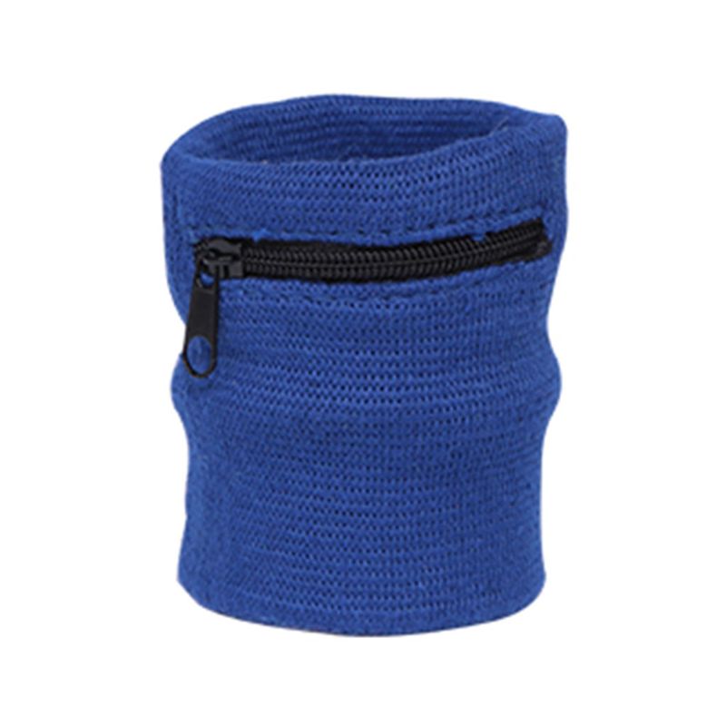 Handled plånbok påse band dragkedja löpning resor gym cykling säker sportväska: Kungsblå