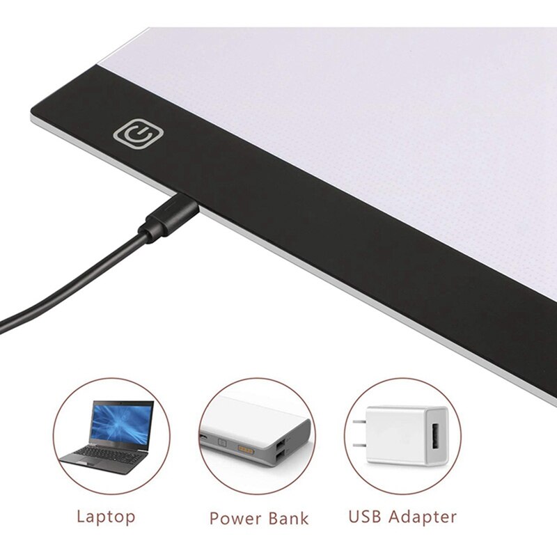 Diamond Painting A4 Kit Diamond Art Light Board With 5D Painting Tools Kit Supplies Includes Light Pens Stand Pad Board LED Pads